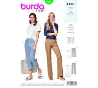 Burda Patron 6432 Pantalon, Blanc, 34 à 46