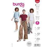 Burda Patron de couture 5809 T-shirt [Femme Taille 34-48] Niveau 1 Super Easy