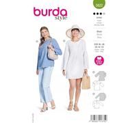 Burda Patron de couture 5822 Blouse [Femme Taille 36-48] Niveau 3 Moyen