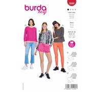 Burda Patron de couture 5849 Chemisier [Femme, Taille 34-48] Niveau 1 Super Easy