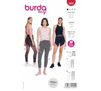 Burda Patron de couture 5850 Leggings [Femme Taille 34-48] Niveau 1 Super Easy