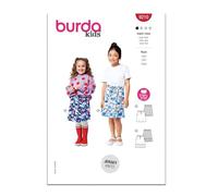 Burda Patron de couture X09210BURDA Burda Style 9210 Patron de mini-jupes pour enfants 4-11 (104-146)