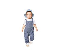 Burda Patron Kids 9337 Salopette, Blanc, de 3 mois à 2 ans (62 à 92 cm)