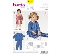 Burda Patron Kids 9348 Ensemble, Autre, Blanc, 19 x 14 x 0.5 cm
