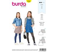 Burda Patron Kids 9356 Jupe et Salopette, Autre, Blanc, 19 x 14 x 0.5 cm