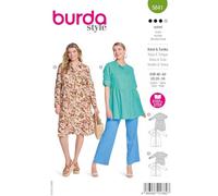 burda Robe tunique avec col chemise #5841 Taille 46-60