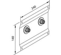 Burda Santro 2000 plaque de fixation pour robinet corsé 1/2 00681658