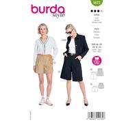 burda style #5672 Patron de couture pour short et bermuda pour femme Taille 36-48 Niveau de couture moyen