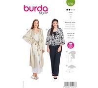 Burda style #5720 Patron de couture pour femme Kimono avec cordon de serrage et veste à manches larges Taille 36-48