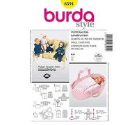Burda style - B8591- patron de couture - Habits de poupé assortis, Blanc