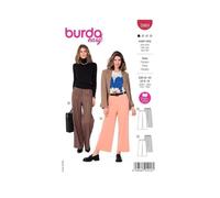 burda style Patron de couture 5969 Pantalon à coudre soi-même [Femme Taille 34-44] Niveau 1 pour débutant Multicolore
