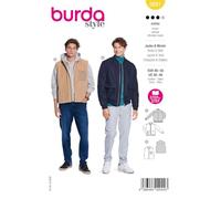 Burda style Patron de couture Blouson & Gilet pour homme #5681 Taille 46-56