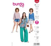 Burda Style Patron de Couture Burda, 5776, Chemisier [Femme, Taille. 34-48], Niveau 1 Super Facile