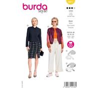 Burda style Patron de couture en papier pour femme Veste courte et blouson #5671 Taille 36-48 Niveau de couture : moyen