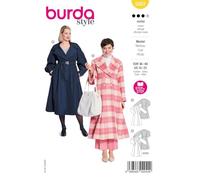 Burda style Patron de couture pour manteaux pour femme avec col XL #5683 Taille 36-48