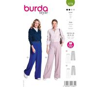 burda style Patron Femme Pantalon à jambes larges Taille EUR 36-46