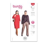 Burda Style Sewing Pattern B5796 Patron de couture pour robe et haut pour femme