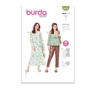 Burda Style Sewing Pattern B6023 Patron de couture pour robe et chemisier pour femme