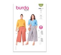 Burda Style Sewing Pattern B6035 Patron de couture pour pantalon et jupe-culotte pour femme