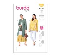 Burda Style Sewing Pattern B6041 Patron de couture pour manteau et veste pour femme