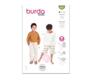 Burda Style Sewing Patterns B9261 Patron de couture pour pantalon et haut pour enfant