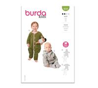 BURDA X09235BURDA Patron de couture pour combinaison de bébé, code B9235, tailles 1M-3 (56-98)