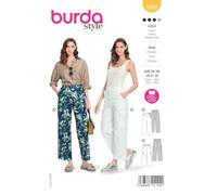 burdastyle Patron de couture 5902 | Pantalon droit à coudre soi-même | femme, taille 34-44 | Niveau de couture : moyen