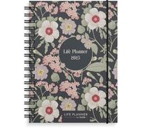 Burde Agenda Floral 2025 | A6 | 15,3x11,7 cm | Semainier | 12 mois | Décembre à janvier-Life Planner