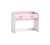 Bureau 1 tiroir Mulan rose et blanc