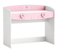 Bureau 1 tiroir Mulan rose et blanc