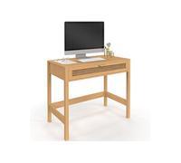 Bureau 1 tiroir EDHEN bois et cannage