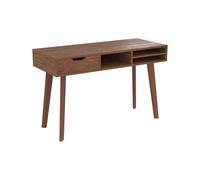 Bureau 1 tiroir et 3 niches en bois foncé - moka