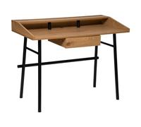 Atmosphera – Bureau Josan – métal – effet chêne – 1 tiroir