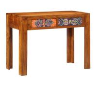 Bureau - 100x50x75 cm - Bois d'acacia massif - Droit - Montage facile