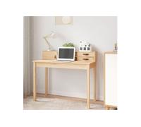vidaXL Bureau 110x50x93 cm en bois massif de pin