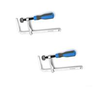 Bureau 160 x 60 mm avec ensemble de serrage pour rail de travail du bois avec finition chromée plus bras coulissant renforcé compatible queue d'aronde 2 pièces fixation rainure