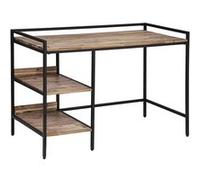 Bureau 2 étagères bois et métal Edena Atmosphera Beige G