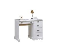 Bureau Blanc Demi-Ministre de Style Anglais