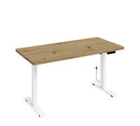 Bureau à hauteur réglable électrique BIMOTION 1S 140x70x3,2 cm BLANC/CHÊNE ARTIFICIEL