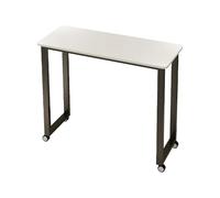 Bureau à ongles portable à roulettes pour salon de beauté, spa, beauté, nail art, maquillage, usage domestique - Poste de travail élégant en bois pour manucure