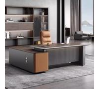 Bureau administratif Luxueux en Forme de L - 70,9/78,74 Pouces - Bureau d'ordinateur spacieux en Bois Massif, Poste de Travail administratif Moderne et Simple