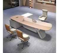 Bureau administratif Luxueux en Forme de L - 78,74/94,5 Pouces, spacieux Bureau d'ordinateur de Direction en Bois Massif, Poste de Travail administratif Moderne et Simple