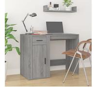 Bureau - ALOMEJOR - LeDivil - Sonoma gris - 100x49x75 cm - 1 tiroir - Bois d'ingénierie