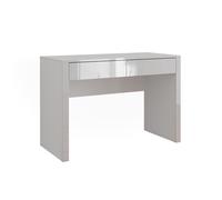 Vicco Bureau Annabelle, Blanc Brillant/Blanc, 110x50cm | avec 2 tiroirs, convient comme poste de travail pour le télétravail ou les études