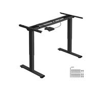 Cadre de bureau - TECTAKE - Structure de table de travail MELVILLE avec réglage électrique de la hauteur - Noir