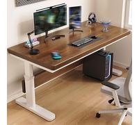 Bureau Assis Debout, Bureau Étudiant Réglable en Hauteur, Table écriture Rectangulaire Ergonomique for Gain de Place