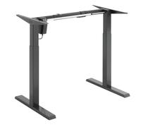 Bureau assis/debout Ergo Office ER-433 réglable en hauteur électriquement, jusqu'à 80kg, châssis sans plateau de table Gris