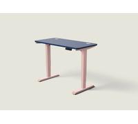 Bureau assis debout HomePro - Rose poudré / Bleu nuit / 120x60 cm