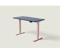 Bureau assis debout HomePro - Rose poudré / Bleu nuit / 140x70 cm