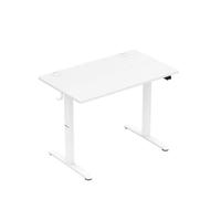 Bureau Assis Debout HUZARO HERO 7.9 Blanc, Bureau Electrique, Ergonomique, PC Gaming, Informatique, 2xCrochets, Bureau gaming